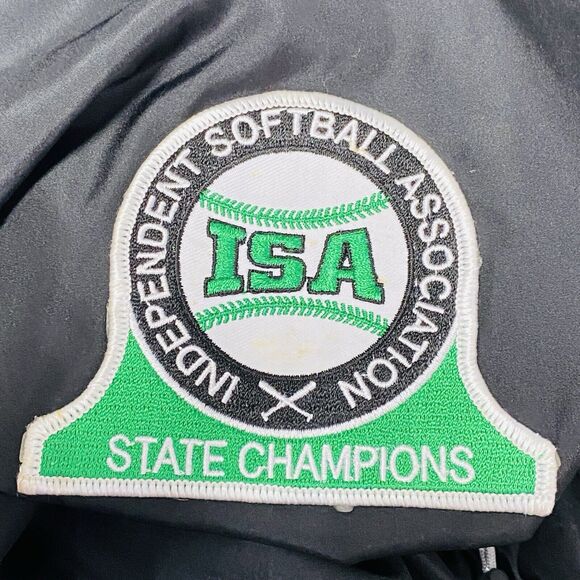 Authentic Apparel Anaconda Sports Black Windbreaker Jacket Pocket Sz XL ( ISA ) - Picture 3 of 7